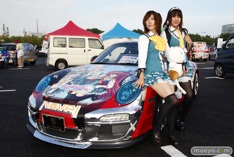 Illustration for article titled A Thousand Cars, Covered In Otaku Stickers